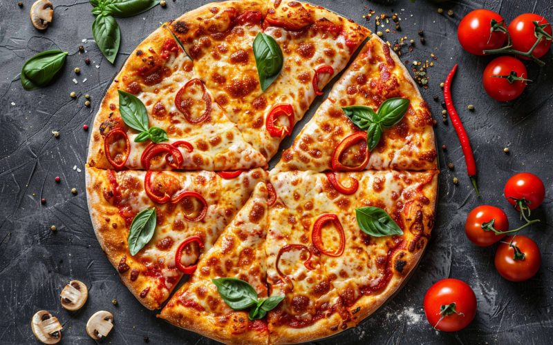 top-view-pizza-with-red-pepper-tomato-sauce